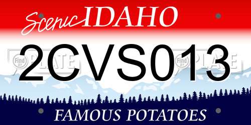 2CVS013 Idaho License Plate