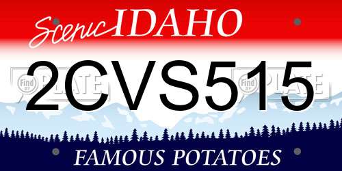 2CVS515 Idaho License Plate