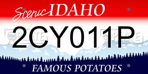 2CY011P Idaho License Plate