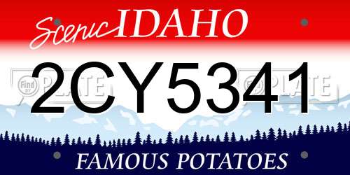 2CY5341 Idaho License Plate