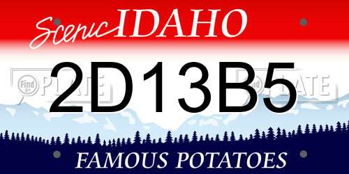 2D13B5 Idaho License Plate