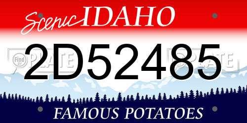 2D52485 Idaho License Plate