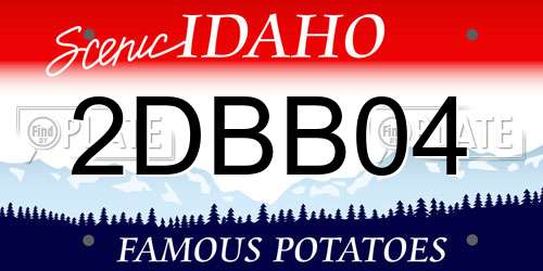 2DBB04 Idaho License Plate