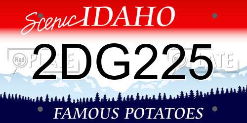 2DG225 Idaho License Plate