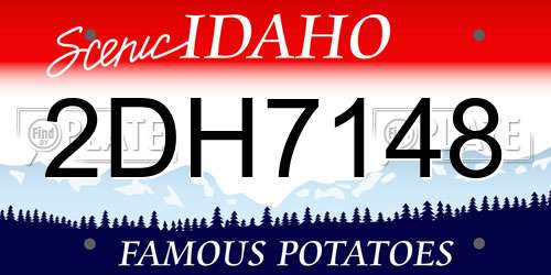 2DH7148 Idaho License Plate