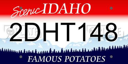 2DHT148 Idaho License Plate