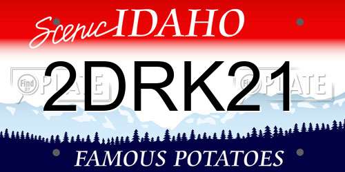 2DRK21 Idaho License Plate