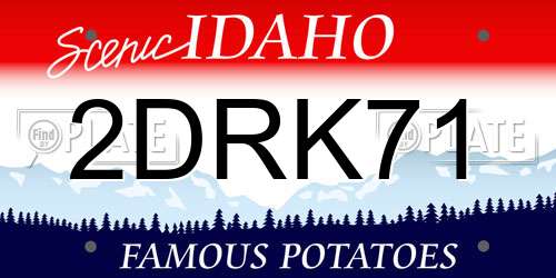 2DRK71 Idaho License Plate