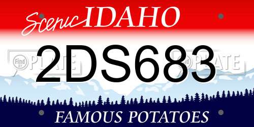 2DS683 Idaho License Plate