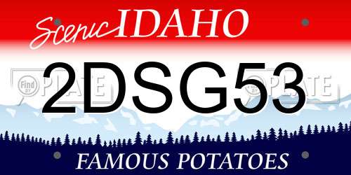2DSG53 Idaho License Plate