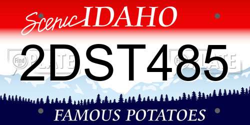 2DST485 Idaho License Plate