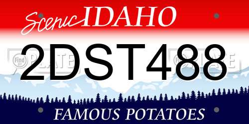 2DST488 Idaho License Plate