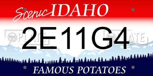 2E11G4 Idaho License Plate