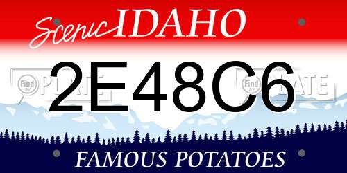 2E48C6 Idaho License Plate