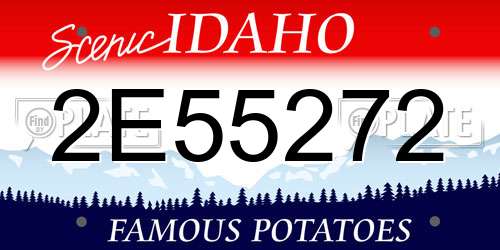 2E55272 Idaho License Plate