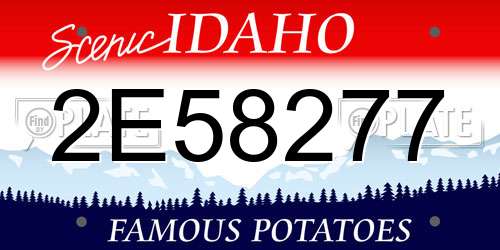 2E58277 Idaho License Plate