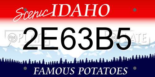 2E63B5 Idaho License Plate