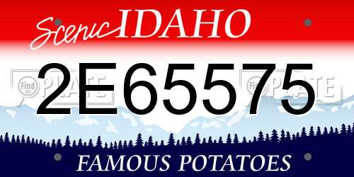 2E65575 Idaho License Plate