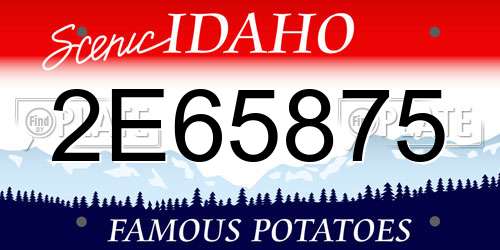 2E65875 Idaho License Plate
