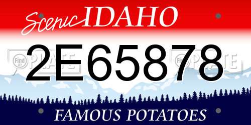 2E65878 Idaho License Plate