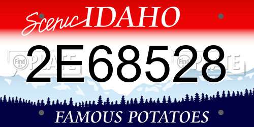 2E68528 Idaho License Plate