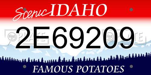 2E69209 Idaho License Plate