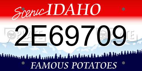 2E69709 Idaho License Plate