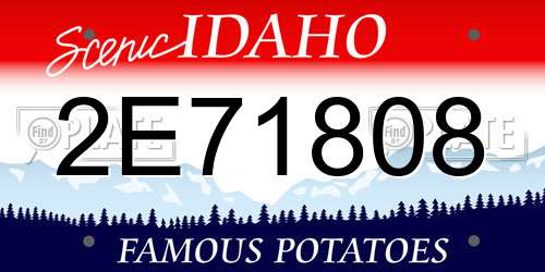 2E71808 Idaho License Plate
