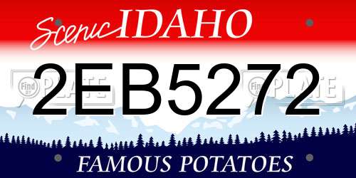 2EB5272 Idaho License Plate
