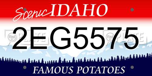 2EG5575 Idaho License Plate