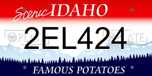 2EL424 Idaho License Plate