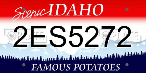 2ES5272 Idaho License Plate