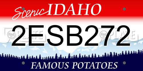 2ESB272 Idaho License Plate