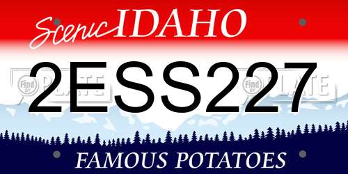 2ESS227 Idaho License Plate