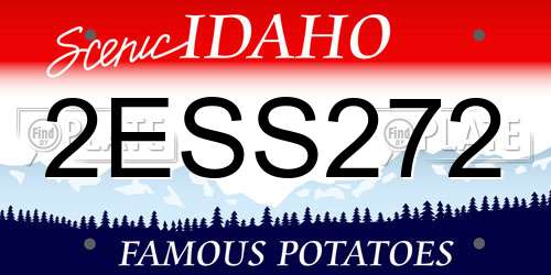 2ESS272 Idaho License Plate