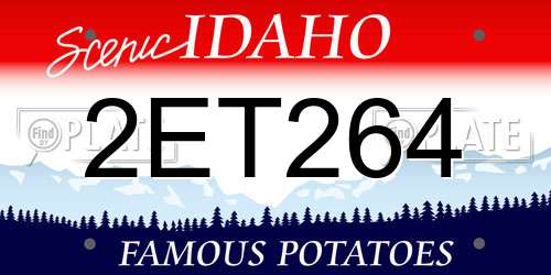 2ET264 Idaho License Plate
