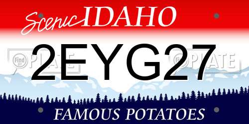 2EYG27 Idaho License Plate