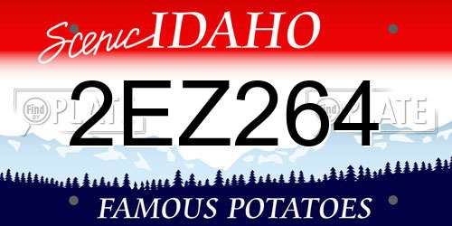 2EZ264 Idaho License Plate