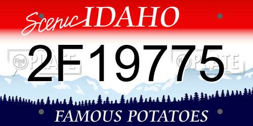 2F19775 Idaho License Plate