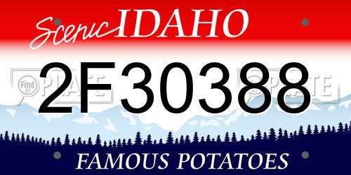 2F30388 Idaho License Plate