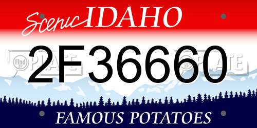 2F36660 Idaho License Plate