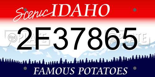 2F37865 Idaho License Plate