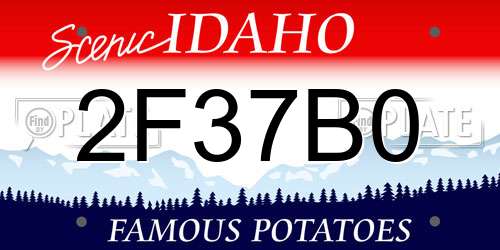 2F37B0 Idaho License Plate