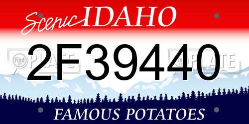 2F39440 Idaho License Plate