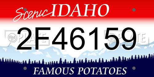 2F46159 Idaho License Plate