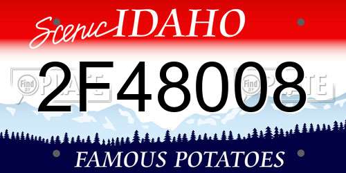 2F48008 Idaho License Plate