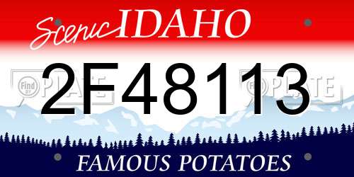 2F48113 Idaho License Plate