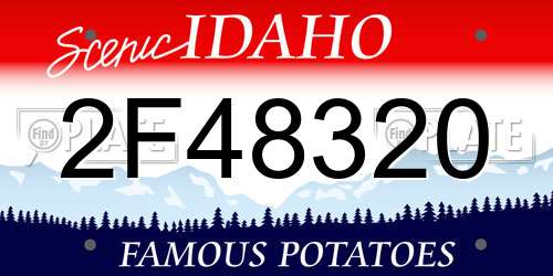 2F48320 Idaho License Plate
