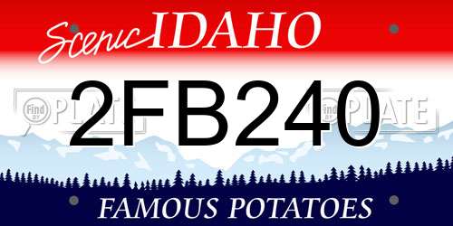 2FB240 Idaho License Plate