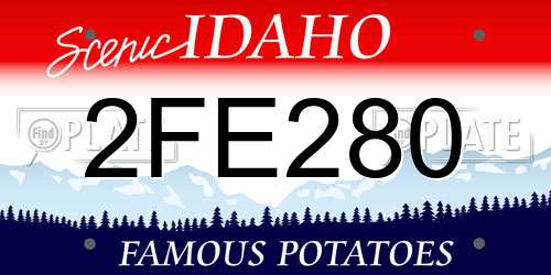 2FE280 Idaho License Plate